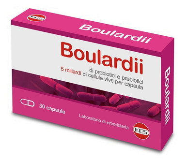 Kos - Boulardii 5 Miliardi Integratore Flora Intestinale Confezione 30 Capsule