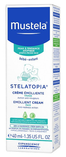 Mustela - Stelatopia Crema Emolliente Idratante e Lenitiva Pelle Atopica Bambino  Confezione 40 Ml