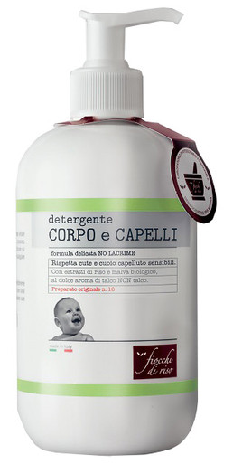 Fiocchi Di Riso - Detergente Corpo e Capelli Talco Delicato Confezione 400 Ml