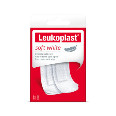 Leukoplast - Soft White Cerotti Pelli Sensibili Confezione 20 Pezzi