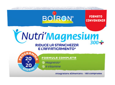 Boiron - Nutrì Magnesium 300+ Integratore Di Vitamine E Sali Minerali Confezione 160 Compresse