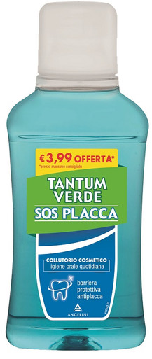 Tantum Verde - SOS Placca Collutorio Protezione Gengive e Igiene Orale Confezione 250 Ml
