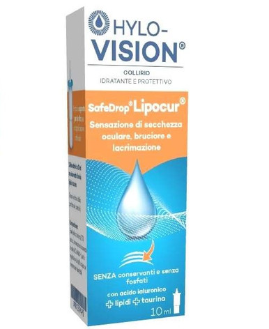 Hylo - Vision Collirio Safe Drop Lipocur Idratante Protettivo Confezione 10 Ml
