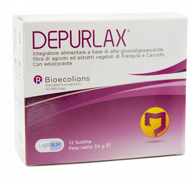 Depurlax - Integratore Alimentare Per Il Riequilibrio Della Flora Intestinale Confezione 12 Bustine