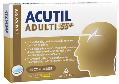 Acutil - Integratore Alimentare Adulti 55+ Supporto Mente E Ossa  Confezione 24 Compresse