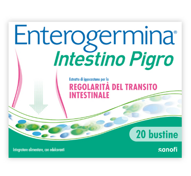 Enterogermina - Intestino Pigro Integratore Regolarità Intestinale Confezione 20 Bustine Bipartite