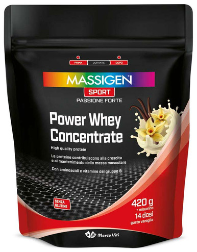 Massigen - Sport Power Whey Concentrate Vaniglia Confezione 420 Gr