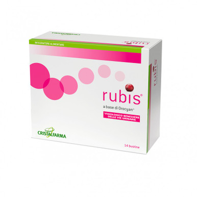 Cristalfarma - Rubis Integratore Benessere Vie Urinarie Confezione 14 Bustine