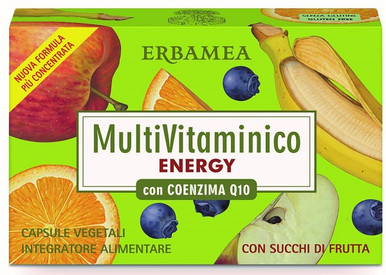 Erbamea - Multivitaminico Energy Coenzima Q10 Confezione 24 Capsule