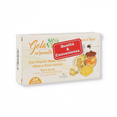 Sanavita - Gola Limone e Miele Confezione 24 Caramelle