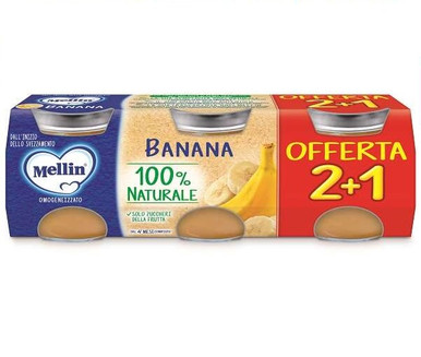 Mellin - Omogenizzato Banana Confezione 3 Pezzi