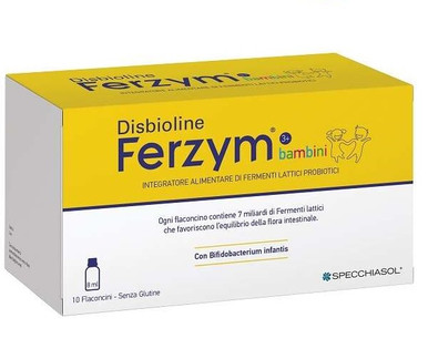 Specchiasol - Disbioline Ferzym BB Integratore Fermenti Lattici Confezione 10 Flaconi