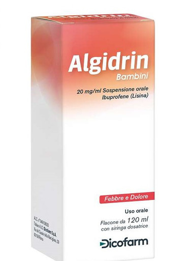 Dicofarm - Algidrin 20 Mg Sospensione Orale Bambini Confezione 120 Ml (Confezione Danneggiata)