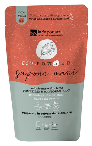 La Saponaria - Ecopowder Mani Pompelmo e Mandorle Dolci Confezione 25 Gr