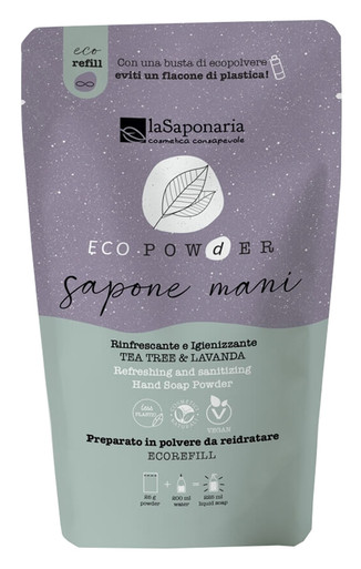 La Saponaria - Ecopowder Mani Tea Tree e Lavanda Confezione 25 Gr
