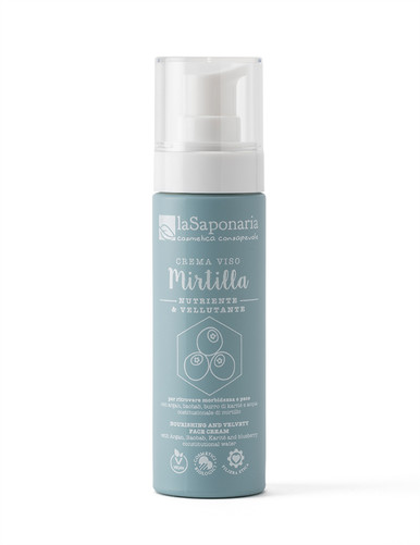 La Saponaria - Crema Viso Mirtillo Nutriente e Vellutante Confezione 50 Ml 