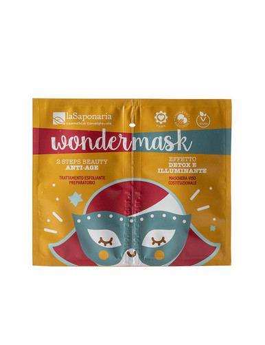 La Saponaria - Wondermask 2 Step Beauty Anti Age e Detox Confezione 8 Ml + 5 Ml