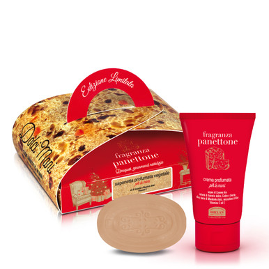 Helan - Panettone Cofanetto Dolce Mani Crema e Sapone Confezione 2 Pezzi