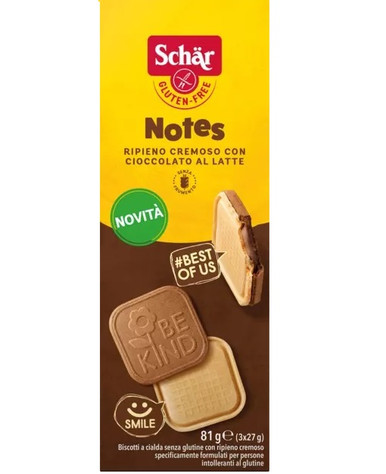 Schar - Notes Biscotto Confezione 81 G
