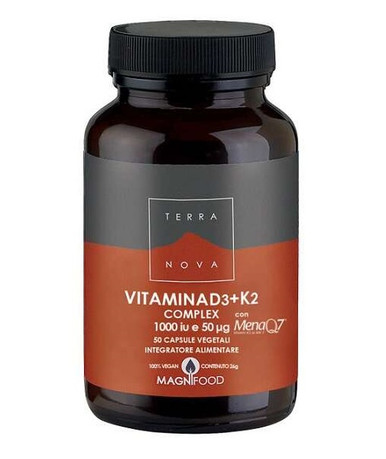 Terranova - Vitamina D3+K2 Confezione 50 Capsule