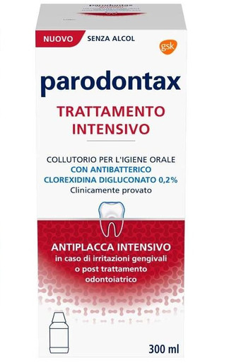 Parodontax - Collutorio Trattamento Intensivo Clorexidina 0,2% Confezione 300 Ml