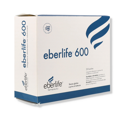 Eberlife - 600 Integratore Vie Respiratorie Gusto Arancia Confezione 20 Bustine