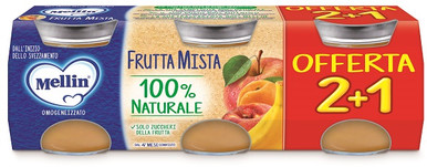 Mellin - Omogeneizzato Frutta Mista Confezione 3 x 100 Gr