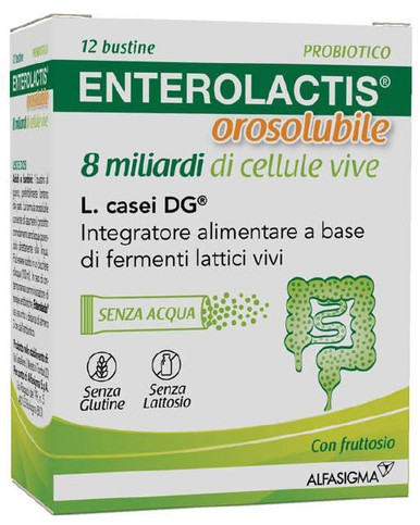 Enterolactis - 8 Miliardi Orosolubile Confezione 12 Bustine