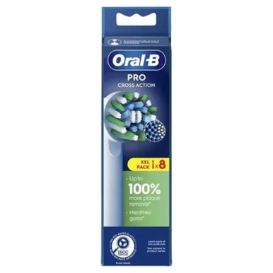 Oral-B PW Refill Pro Cross Action - Testine Per Spazzolino Elettrico 8 Pezzi
