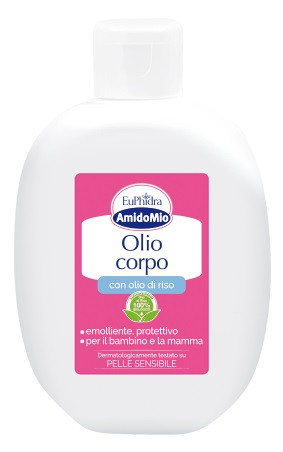 EuPhidra - AmidoMio Olio Corpo con Olio di Riso Confezione da 200 Ml