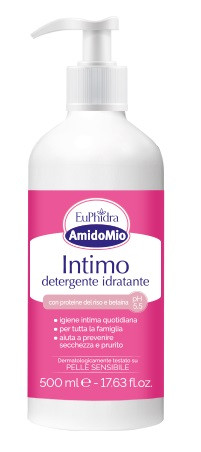 EuPhidra - AmidoMio Intimo Detergente Idratante contro la Secchezza Vaginale e le Irritazioni Formato da 500 Ml