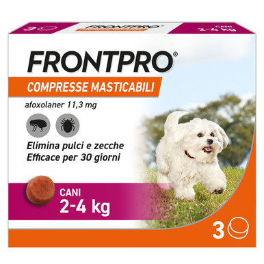 Frontpro - Antiparassitario Cani 2-4 Kg Confezione 3 Compresse