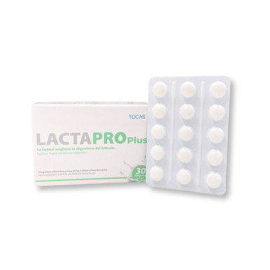 Tocas - Lactapro Plus Integratore per Intolleranza al Lattosio Confezione 30 Compresse (Scadenza Prodotto 05/2026)