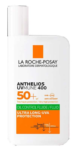 La Roche Posay - Anthelios Fluido Oil Colorato Uvmune 400 Spf50+ Confezione 50 Ml