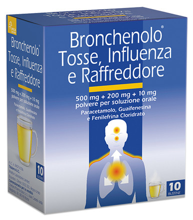 Bronchenolo - Tosse Influenza e Raffreddore Confezione 10 Bustine