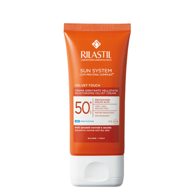 Rilastil - Sun System Velvet Touch Crema SPF50+ Colorato Confezione 50 Ml