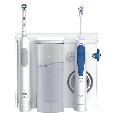 OralB - Power Oral Center Pro+1 Kit Idropulsore con Spazzolino Elettrico Ricaricabile
