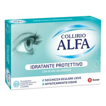 Alfa - Collirio Idratante Affaticamento E Secchezza Lieve Confezione 10 Fiale da 0.5 Ml