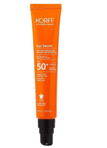 Korff - Sun Secret Fluido Viso Anti-Macchie Spf50+ Confezione 50 Ml