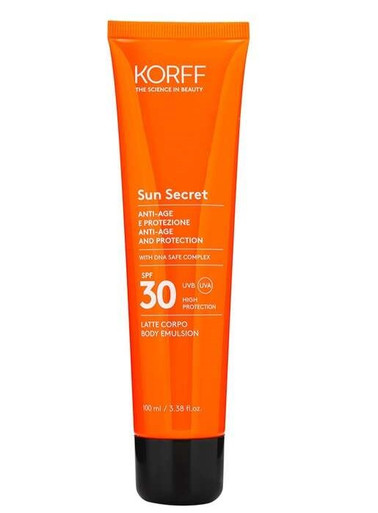 Korff - Sun Secret Latte Corpo Spf30+ Confezione 100 Ml