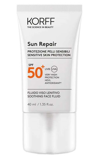 Korff - Sun Repair 365 Protection Fluido Viso Lenitivo Spf50+ Confezione 40 Ml