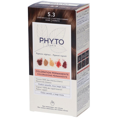 Phyto - PhytoColor Tintura Per Capelli Permanente Confezione Kit 5.3 Castano Chiaro Dorato