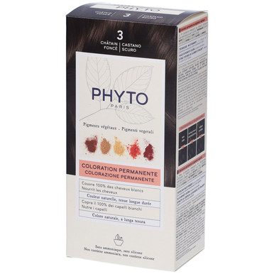 Phyto - PhytoColor Tintuta Per Capelli Permanente Confezione Kit 3 Castano Scuro