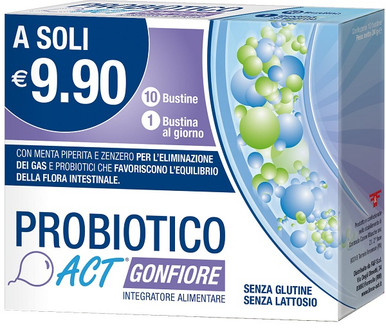Act - Probiotico Gonfiore Confezione da 10 Bustine