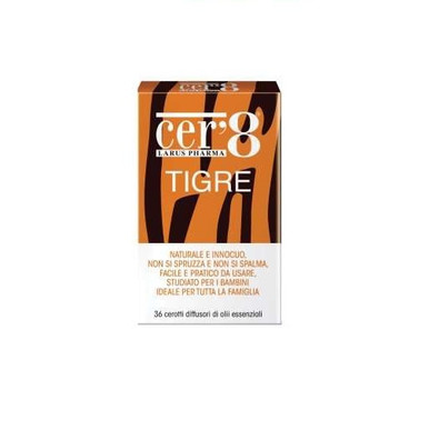 Cer8 - Cerotto Tigre Anti Zanzare Insetti Neonati Bambini Adulti Confezione 36 Cerotti