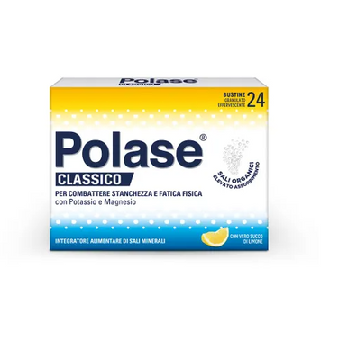 Polase - Limone Integratore Sali Minerali Confezione 24 Bustine 