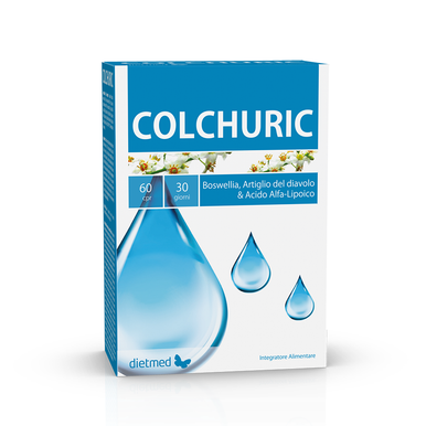 Dietmed - Colchuric +Vitamina C Supporto per Cartilagini Confezione 60 Compresse (Scadenza Prodotto 04/2026)