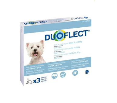 Duoflect - Soluzione Spot-On Pulci E Zecche Per Cani Da 10-20 Kg Confezione 3 Pipette img