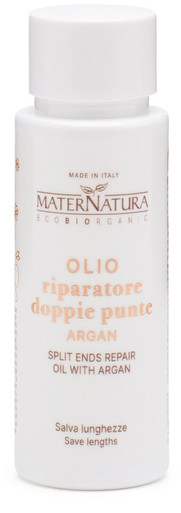 MaterNatura - Olio Riparatore per Doppie Punte con Argan e Amamelide Confezione 50 Ml