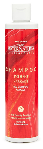 MaterNatura - Shampoo Capelli Rossi al Karkadè Confezione 250 Ml